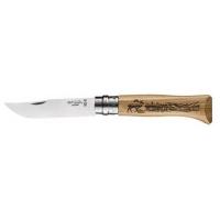 Нож Opinel №8 VRI Inox Animalia 2019, гравировка олень, 002332