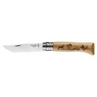 Нож Opinel №8 VRI Inox Animalia 2019, гравировка собака, 002335