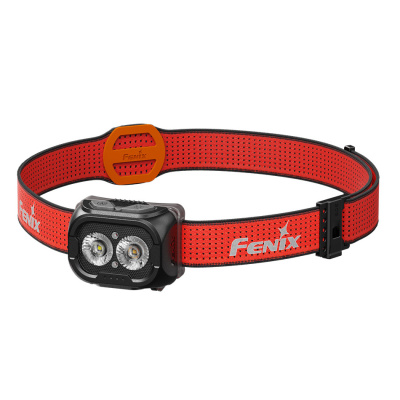 Фонарь Fenix HL18R-T V2.0 черный с красным ремешком