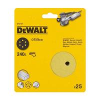 Набор шлифкругов DeWALT DT3137 240G ø150mm (25 шт.)
