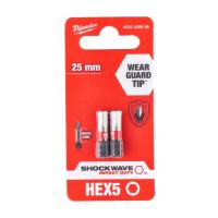 Бита Milwaukee 4932430896 Shockwave HEX5 (2 шт)