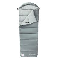Спальный мешок Naturehike CNK2350WS023 M400 ультралёгкий с капюшоном весна осень серый, молния cправа