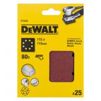 Шлифлист DeWALT DT3032 115x115mm G80 (25 шт.)