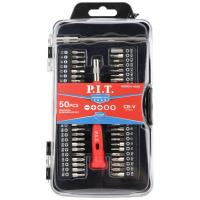 Отвертка для точной механики P.I.T. HSDR04-0050 с набором насадок (50 шт.)
