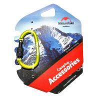 Карабин с муфтой Naturehike NH15A005-H D-Type 6cm зеленый