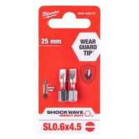 Бита Milwaukee 4932430901 Shockwave SL0,6x4,5 (2 шт.)