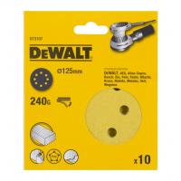 Набор шлифкругов DeWALT DT3107 125mm 240G (10 шт.)