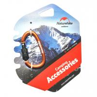 Карабин с муфтой Naturehike NH15A005-H D-Type 6cm оранжевый