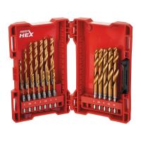 Набор сверл Milwaukee 48894760 Shockwave HSS-G Tin Red Hex