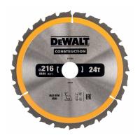 Диск пильный DeWALT DT1952 Construction ø216mm