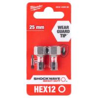 Бита Milwaukee 4932430900 Shockwave HEX12 (2 шт.)