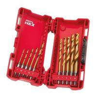 Набор сверл Milwaukee 48894759 Shockwave HSS-G Tin Red Hex