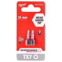 Бита Milwaukee 4932471567 Shockwave TX7 (2 шт.)