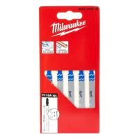 Пилка для лобзика Milwaukee 4932345826 T118A по металлу (5 шт.)