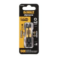 Биты DeWALT DT70532T EXTREME FlexTorq PH2 57mm (2 шт)