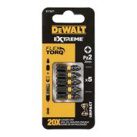 Биты DeWALT DT7387T EXTREME FlexTorq PZ2 25mm (5 шт)