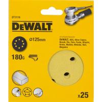 Набор шлифкругов DeWALT DT3116 180G ø125mm