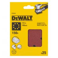 Шлифлист DeWALT DT3015 115x140mm G150 (25 шт.)