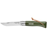 Нож Opinel №8 Colorama Khaki с темляком, 001703