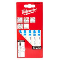 Пилка для лобзика Milwaukee 4932340012 T118BF по металлу (5 шт.)