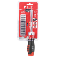 Отвертка-битодержатель P.I.T. HSDR04-0012A с набором насадок (12 шт.)