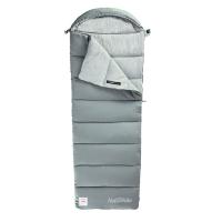 Спальный мешок Naturehike CNK2350WS023 M400 ультралёгкий с капюшоном весна осень серый, молния слева