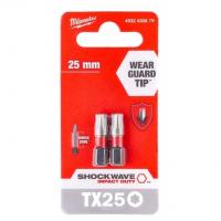 Бита Milwaukee 4932430879 Shockwave TX25 (2 шт.)