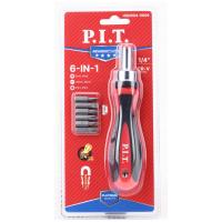 Отвертка-битодержатель P.I.T. HSDR04-0006 с набором насадок (7 шт.)