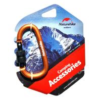 Карабин с муфтой Naturehike NH15A008-D D-Type 8cm оранжевый