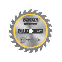 Диск пильный DeWALT DT20420 (DWA412TCT) Construction ø115mm 24T