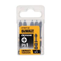 Биты DeWALT DT7997T IMPACT Torsion ударные Ph1 50mm (5 шт)