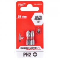 Бита Milwaukee 4932430852 Shockwave PH2 (2 шт.)