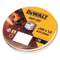 Комплект отрезных кругов DeWALT DT3507 FastCut 125x1x22.2mm (10 шт.)