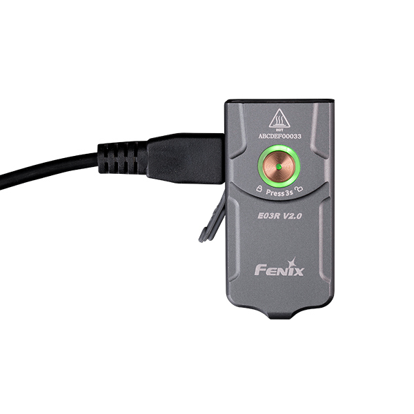 Фонарь Fenix E03R V2.0 (серый)
