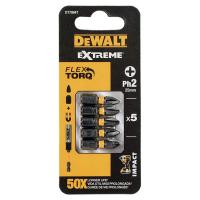 Биты DeWALT DT7994T EXTREME FlexTorq PH2 25mm (5 шт)