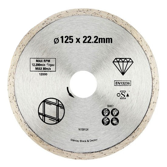 Диск алмазный Stanley FatMax STA38007 Ø125 мм для болгарки по керамике