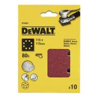 Шлифлист DeWALT DT3022 115x115mm G80 (10 шт.)
